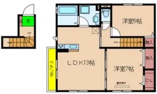 プランドール【2階】の間取り