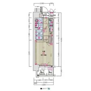 MELDIA CREST大阪ベイSOL TERRACE【2階】の間取り