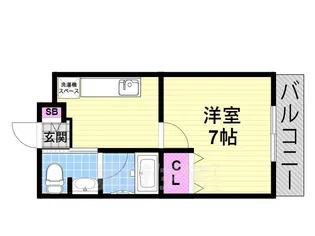 松尾ハイツ寝屋川【1階】の間取り