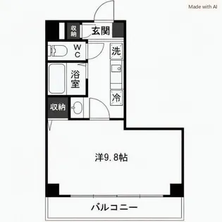 アヅマ第6ビル【4階】の間取り