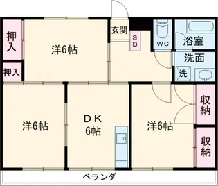 コスギハイツ【3階】の間取り