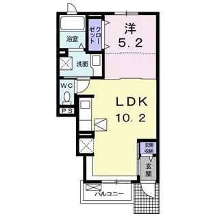 シェーン・ハイト【1階】の間取り
