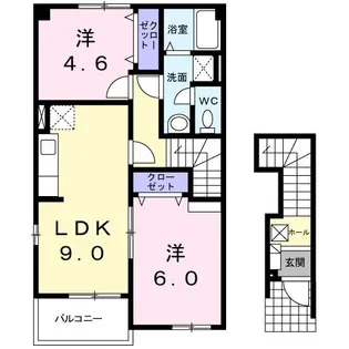 メゾン メルヴェイユー【2階】の間取り