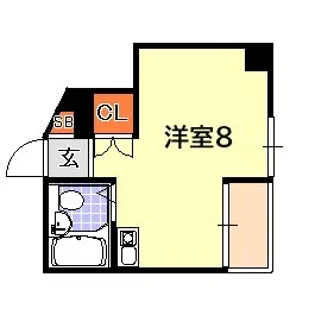 ロイヤルイン二宮【3階】の間取り