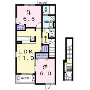 ジールC【2階】の間取り