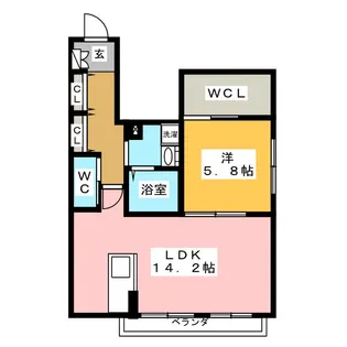 パークメゾン【2階】の間取り
