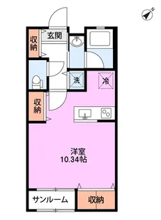 ミルズグランディール見附本町 C棟【2階】の間取り