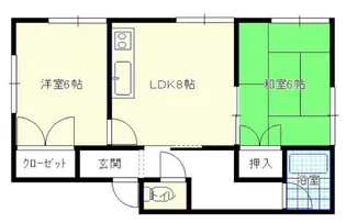 グランドハイツ代官山【2階】の間取り