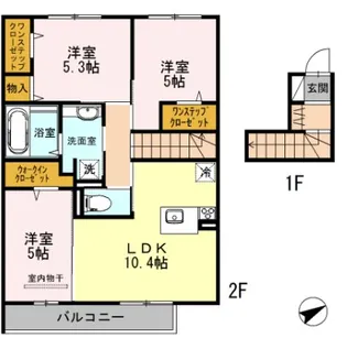 グランベリエ【2階】の間取り