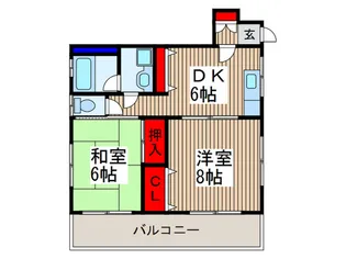 E.Yマンション二番館【3階】の間取り