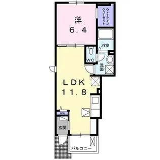 スターブル菱沼【1階】の間取り