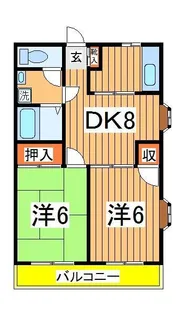 グランドール中央【1階】の間取り