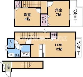 コーポ勢多II番館の間取り