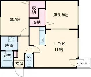 セレン追分【2階】の間取り