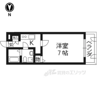 デ・アッシュ西京極【2階】の間取り
