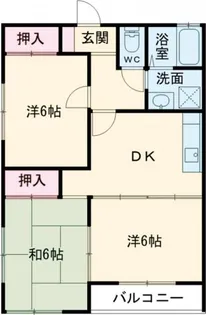 キャッスル・ワン【1階】の間取り