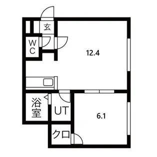 サンテラス西野【1階】の間取り