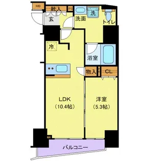 ジェノヴィア東大前グリーンヴェール【14階】の間取り
