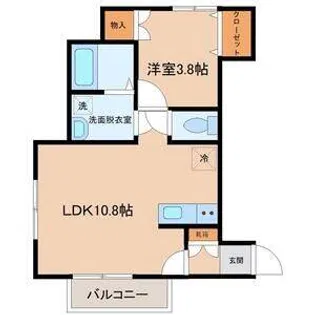リヴェール上杉A【1階】の間取り