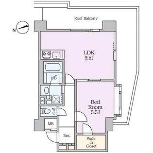 森パークマンション【1階】の間取り