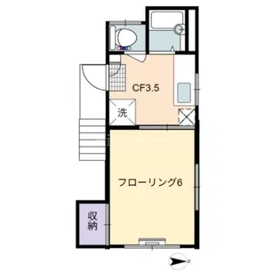 はぎわらK【2階】の間取り