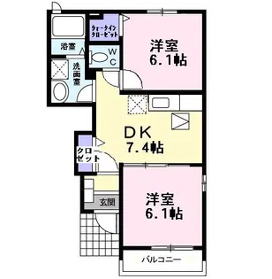 ハーモニー4【1階】の間取り