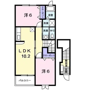 サンセールIII【2階】の間取り