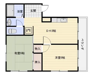 ツイン77【2階】の間取り