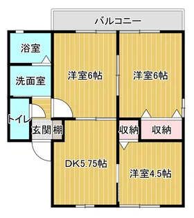 ビューラックス【2階】の間取り