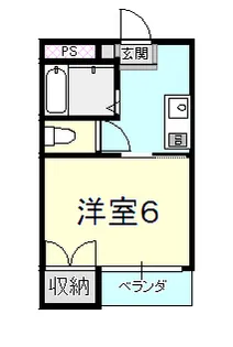 リバーハイツ【1階】の間取り