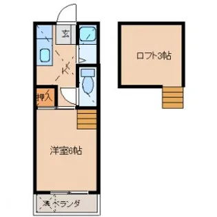 コンフォート岡【1階】の間取り
