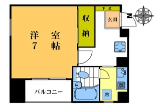 亀田ビル【4階】の間取り