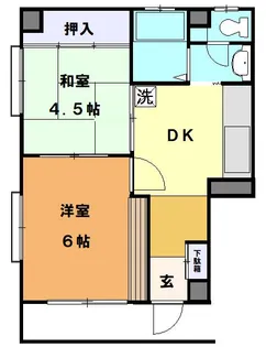 出雲ハイツ【3階】の間取り