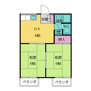 第2ハイツ平與【2階】の間取り
