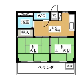 コーポタカ美【1階】の間取り