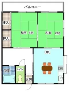 船越ハイツ【2階】の間取り