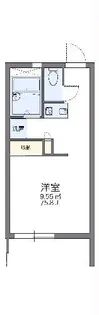 レオパレスキャロル【1階】の間取り