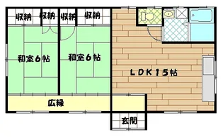ヴィラ三崎【1階】の間取り