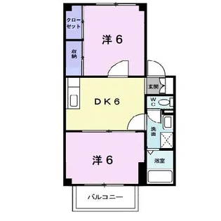 ヴィラ・ヌーベル【1階】の間取り