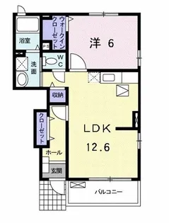 メゾン・喜美【1階】の間取り