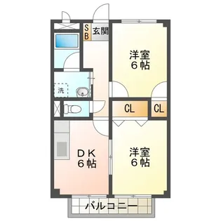 グランメールときわ【2階】の間取り