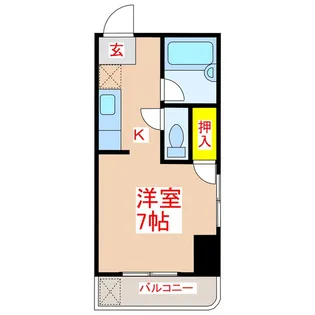 エース平之町【5階】の間取り