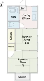 吉沢ハイツ【2階】の間取り