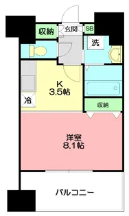 スタービレ海老名【8階】の間取り