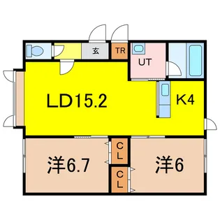 ブレイブリィーII【2階】の間取り