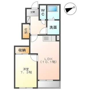 サンローズ蛍【1階】の間取り