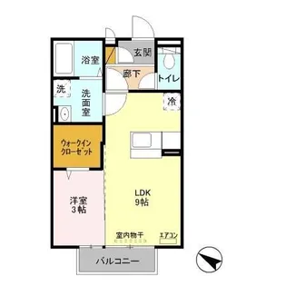 フレンドリーコート松ヶ丘【1階】の間取り