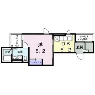 群馬県高崎市和田町【マンション】の間取り