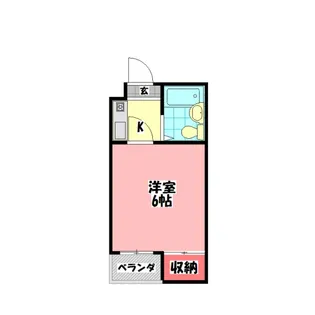 ブルースカイ古川橋【1階】の間取り