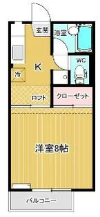 コート・ダジュールA【2階】の間取り